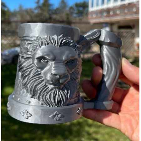 AzureFilm PLA Silver 1KG | Figro.dk
