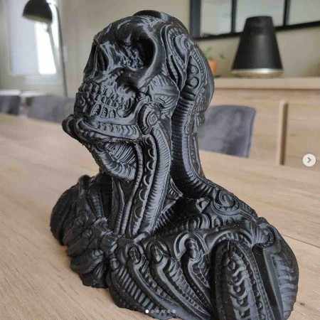 AzureFilm PLA Glitter Black 1KG | Figro.dk