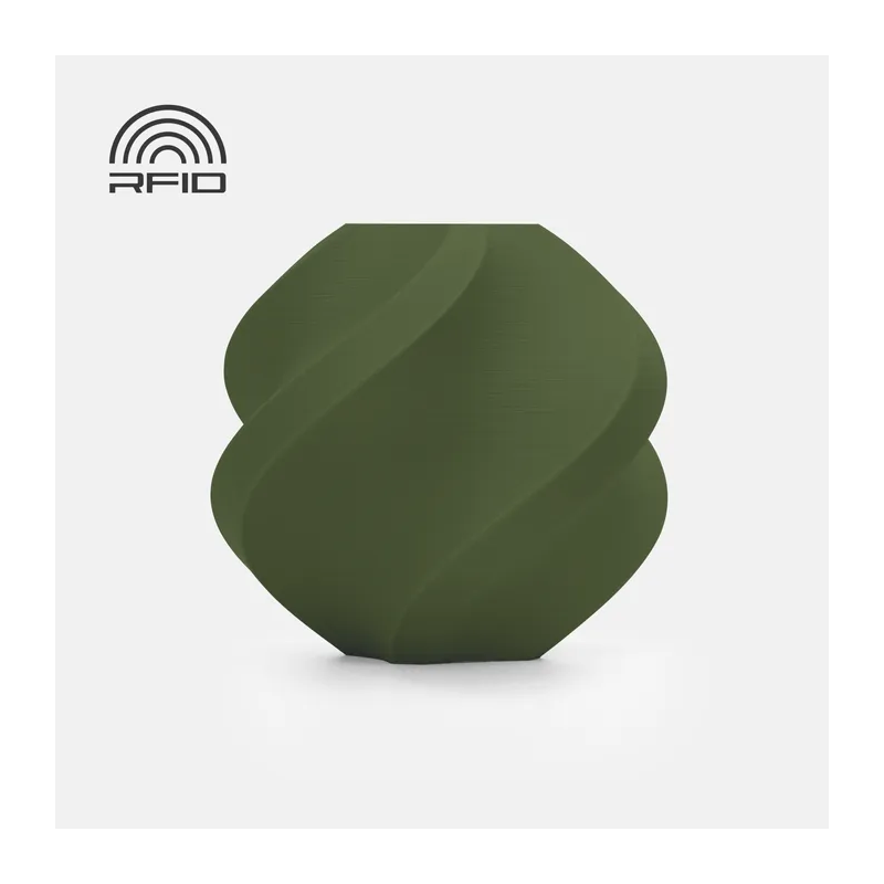BambuLab PlA Matte - Dark Green - Refill- 1kg
