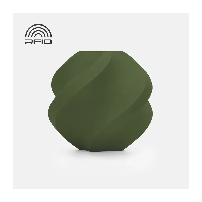 BambuLab PlA Matte - Dark Green - Refill- 1kg