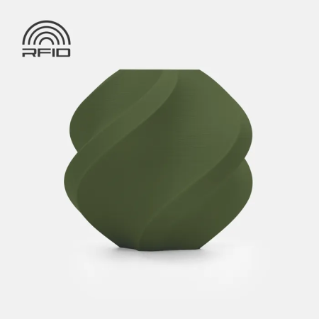 Bambu Lab PLA Matte Dark Green 1KG | Figro.dk