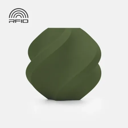Bambu Lab PLA Matte Dark Green 1KG | Figro.dk