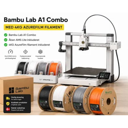 Bambu Lab A1 Combo med 4KG Filament | Figro.dk