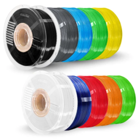 AzureFilm PETG Super Pack 10KG Mix | PETG Filament Pakke | Figro.dk