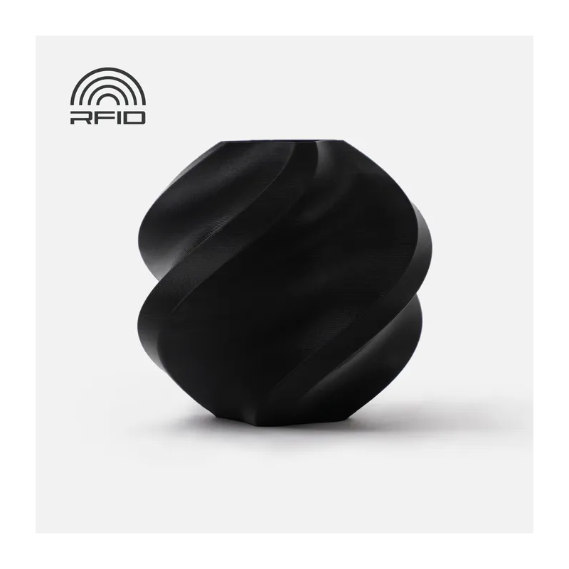 BambuLab Pla Basic - Sort/Black - 1kg - Refill BambuLab Pla Basic - Sort/Black - 1kg - Refill