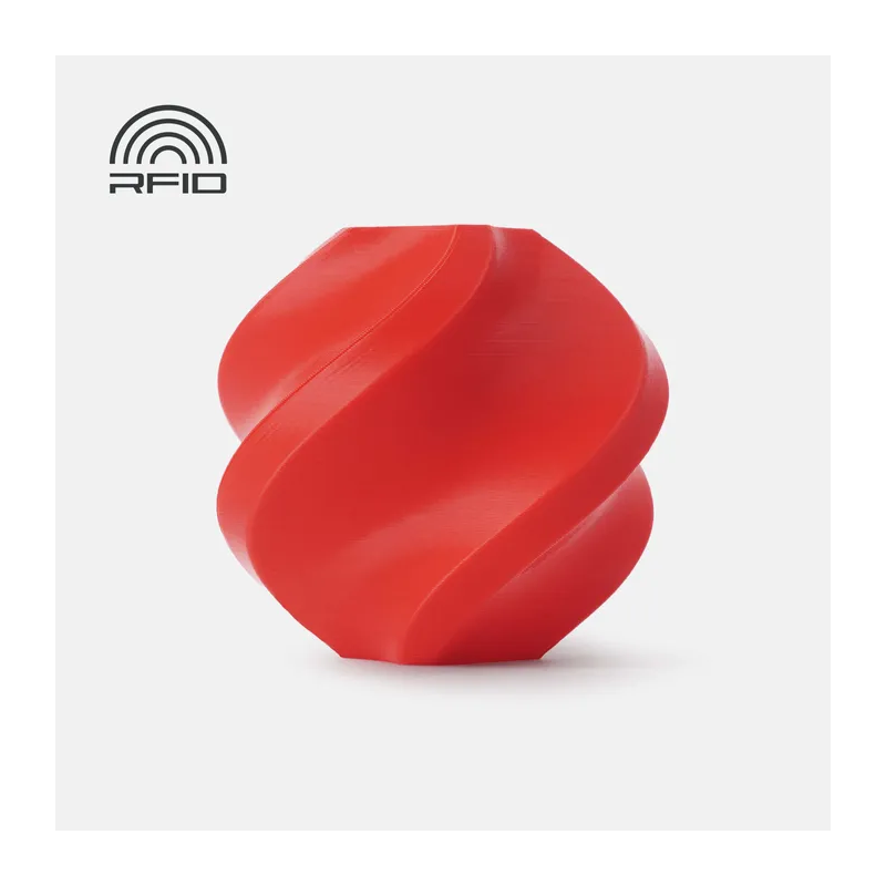 BambuLab Pla Basic -Rød/Red- 1kg - Refill