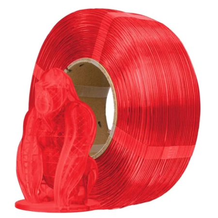 AzureFilm PETG Transparent Red 1KG | Figro.dk