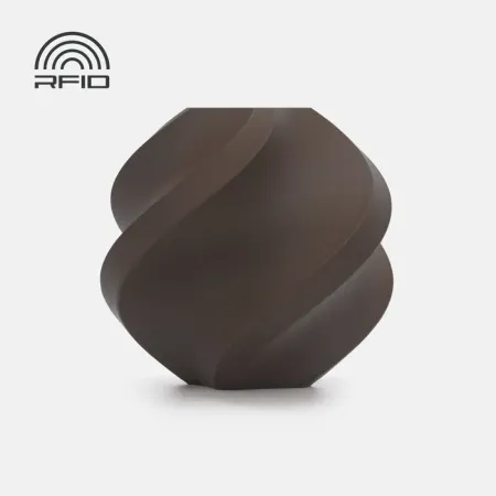 Bambu PLA Matte Mørk Chokolade 1kg Refill | Figro.dk