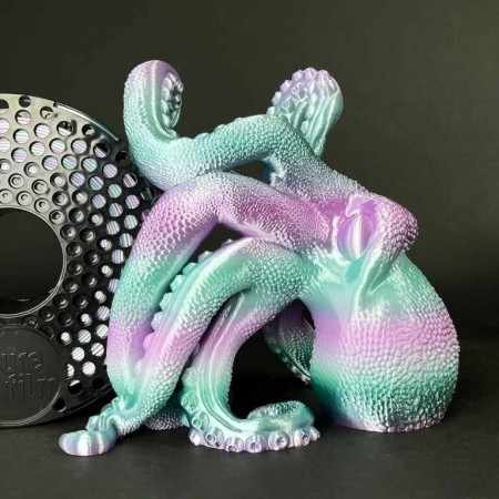 Rainbow Aurora filament til 3D-printer – Nordlys farvespil | Figro.dk