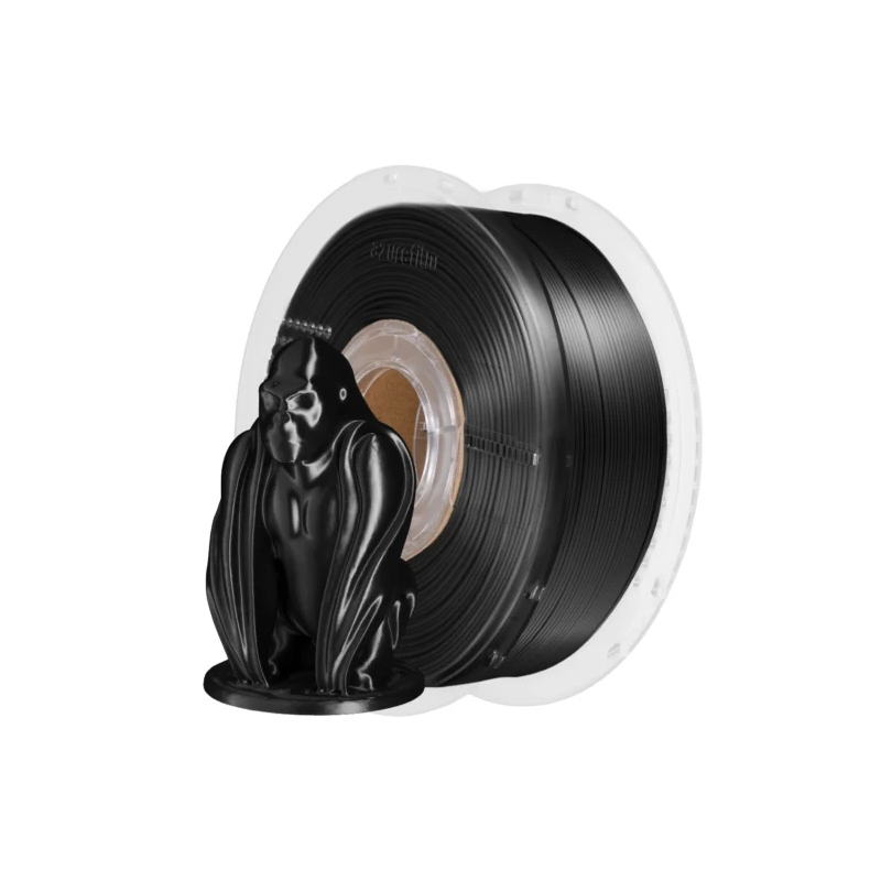 Azurefilm - PLA- Silk Black/Sort - 1kg
