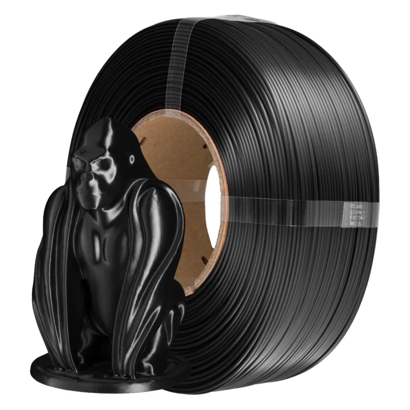 Azurefilm - PLA- Silk Black/Sort - 1kg
