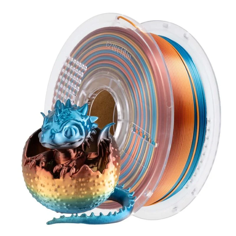 Azurefilm - PLA Silk -Rainbow Sunset Splash - 1kg
