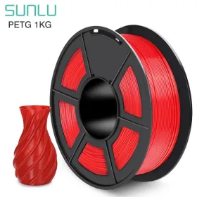 SUNLU PETG Red 1kg | Rød PETG Filament 1,75 mm