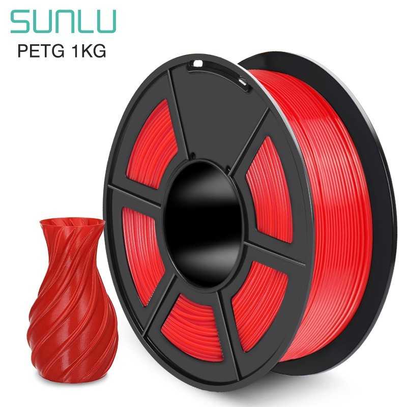 Sunlu - PETG - Red (rød) - 1kg Sunlu - PETG - Red (rød) - 1kg