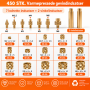 Heat-set inserts til 3D print - 450 dele.Køb nu hos Figro.dk
