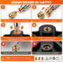 Heat-set inserts til 3D print - 450 dele.Køb nu hos Figro.dk