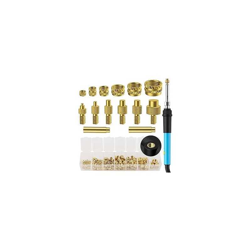 Preciva - Heat-Set Insert Kit M2-M8 til 3D Print - 130 dele