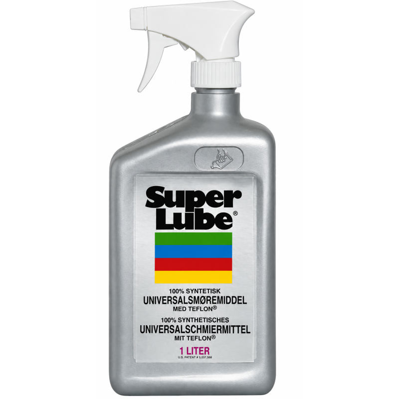 Super Lube - Multi use olie (PTFE) - Syntetisk Universalsmøremiddel med teflon - 1000ml