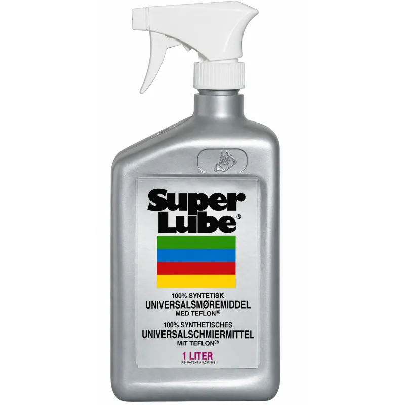Super Lube - Multi use olie (PTFE) - Syntetisk Universalsmøremiddel med teflon - 1000ml