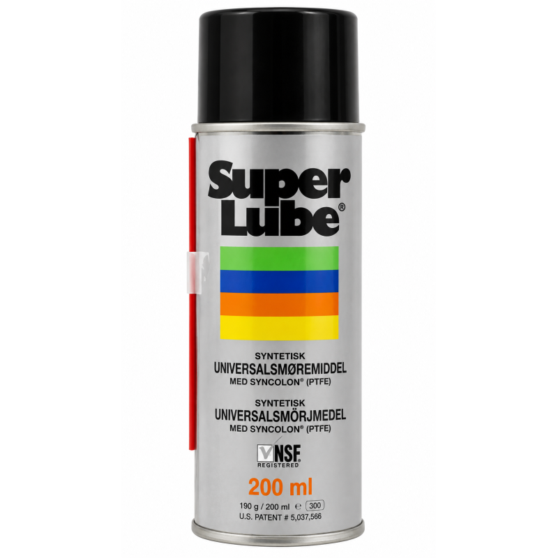 Super Lube -Syntetisk Universalsmørremiddel med syncolon (PTFE) spray - 200ML Super Lube -Syntetisk Universalsmørremiddel med syncolon (PTFE) spray - 200ML