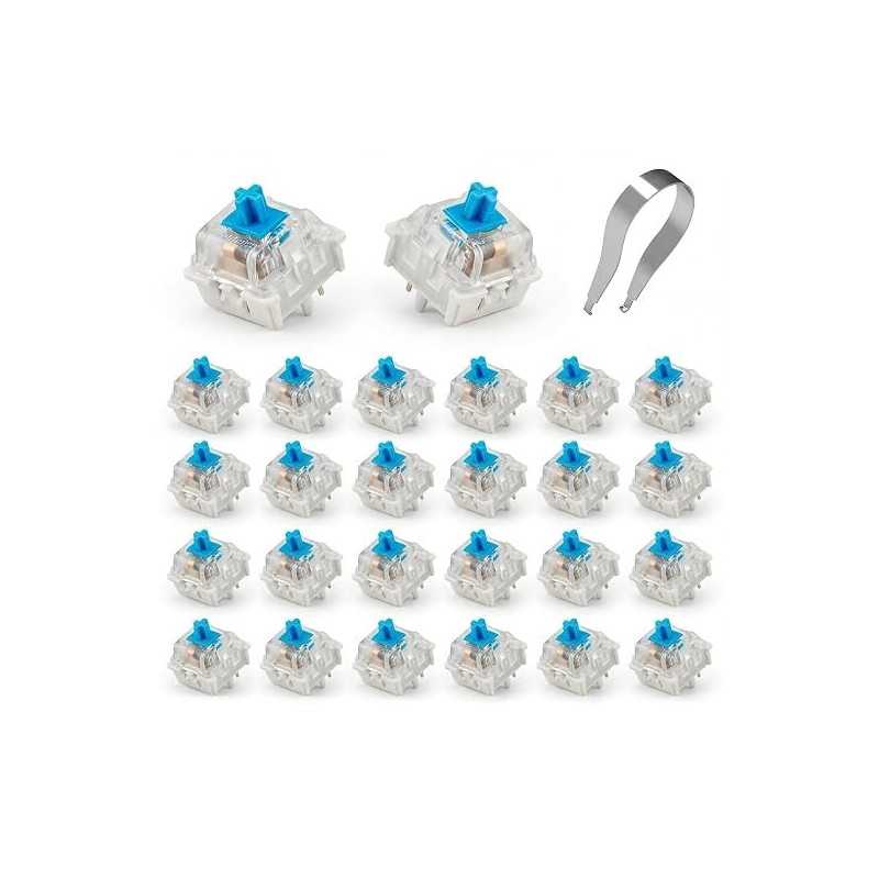 Blue Keyboard Switches 3-Pin 26 stk.
