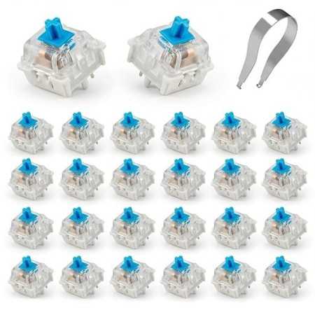 Blue Keyboard Switches 3-Pin – 26 stk. | Figro.dk