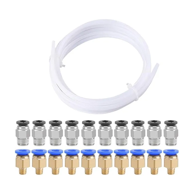 PTFE Rør 5 m + 20 Fittings til 3D Printer