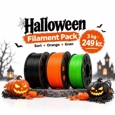 Halloween Filament Pack – Sort, Orange & | Figro.dk