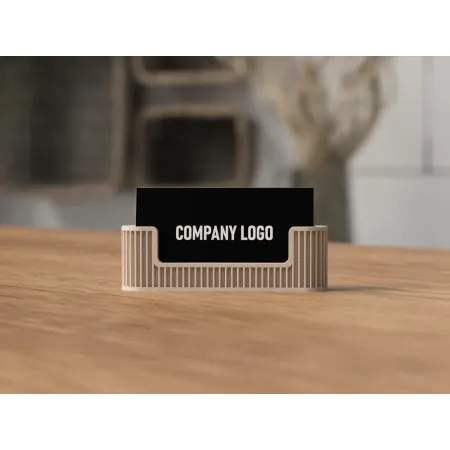 Visitkortholder - Business Card Holder i Japandi Design | 3D-Printet & Stilfuldt | Figro.dk