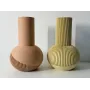 Tama Japandi Tvillinger Vaser - Twin Vases i Japandi Design | 3D-Printet & Unik | Figro.dk