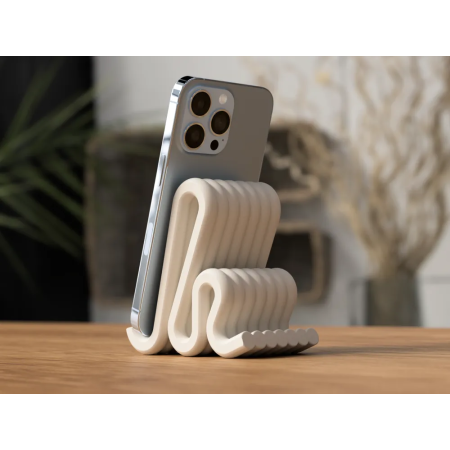 Telefonholder - Phone Stand i Japandi Design | 3D-Printet & Praktisk | Figro.dk