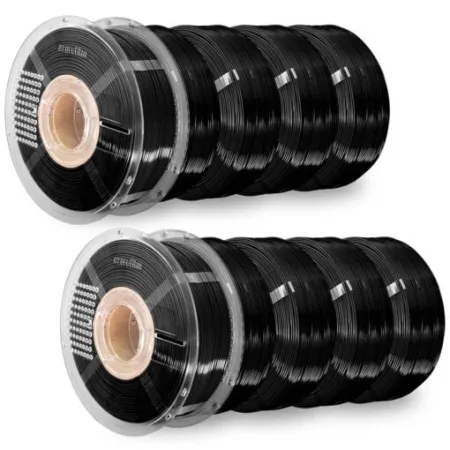 AzureFilm PETG Super Pack – Black (10 kg) | Figro.dk