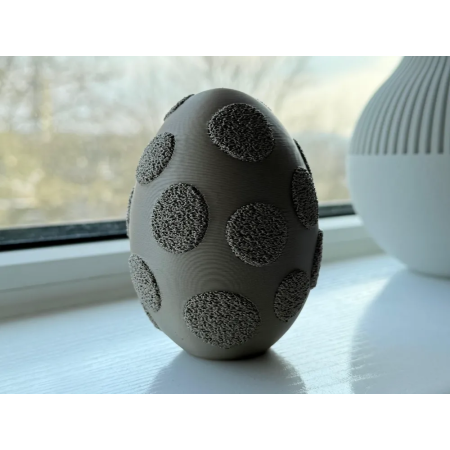 Påske Æg Dekoration - Fuzzy Easter Egg i Japandi Design | 3D-Printet & Sødt | Figro.dk