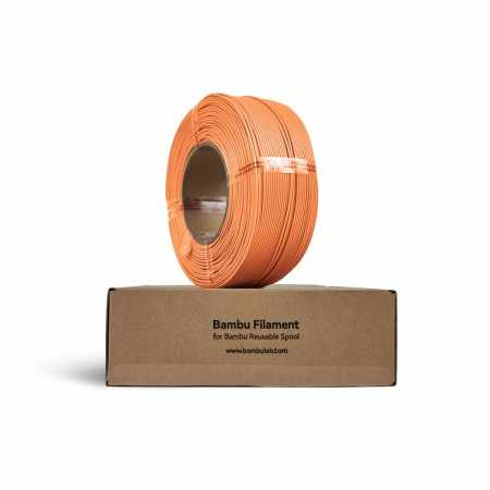 Bambu Lab PLA Matte Mandarin Orange 1kg Refill | Figro.dk