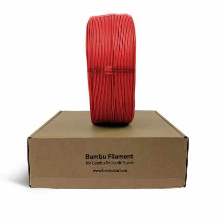 Bambu Lab PLA Basic Red 1kg Refill | Figro.dk