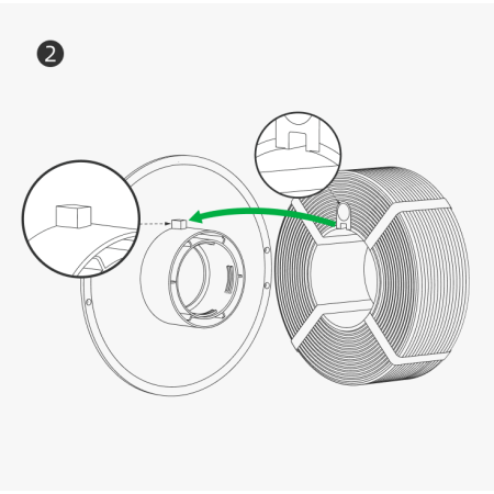 Bambu Lab Reusable Spool | Genanvendelig spole | Figro.dk