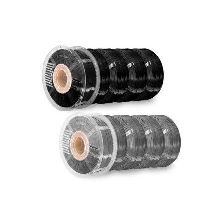 Figro|AzureFilm PETG Super Pack – Black/SortGrey/Grå (10 kg) Refill