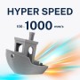 Figro|Azurefilm PETG Hyper Speed - 1.75mm - Black/Sort - 1kg -HS-Refill