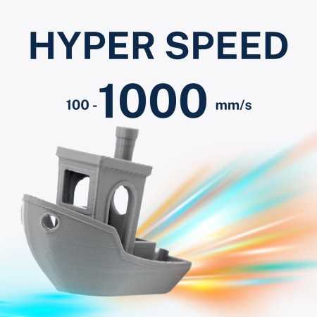 Figro|Azurefilm PETG Hyper Speed - 1.75mm - Black/Sort - 1kg -HS-Refill