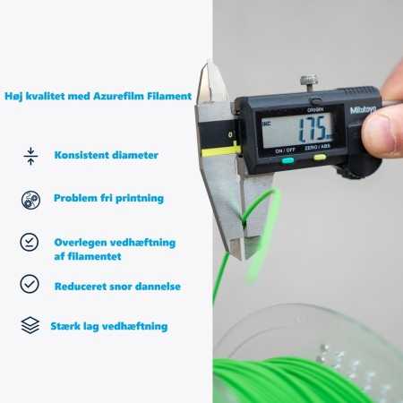 Figro|Azurefilm PETG Hyper Speed - 1.75mm - Black/Sort - 1kg -HS-Refill