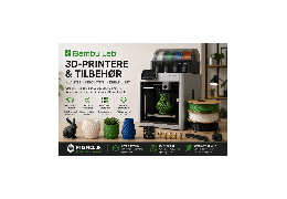 Udforsk Bambu Lab 3D-printere og tilbehør hos Figro.dk﻿