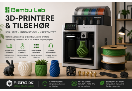 Udforsk Bambu Lab 3D-printere og tilbehør hos Figro.dk﻿