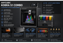 Anycubic Kobra S1 Combo: Den komplette guide til 4-farveprint og aktiv tørring